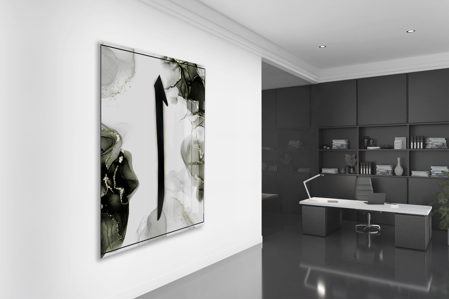 Elif Yazılı Cam Tablo- PeonyDini008