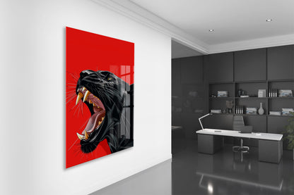 Black Panther Close-Up – Modern Pop Art Cam Tablo- Peony141