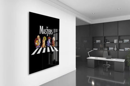 Legendary Masters Crosswalk Poster – Humorous Retro Style Wall Decor – Gift for Movie & Sci-Fi Fans - Peony100