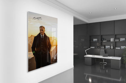Mustafa Kemal Atatürk  | Modern Cam Tablo-PeonyAta092
