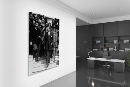 Mustafa Kemal Atatürk  | Modern Cam Tablo-PeonyAta080