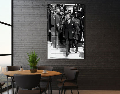 Mustafa Kemal Atatürk  | Modern Cam Tablo-PeonyAta080