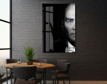Mustafa Kemal Atatürk  | Modern Cam Tablo-PeonyAta096