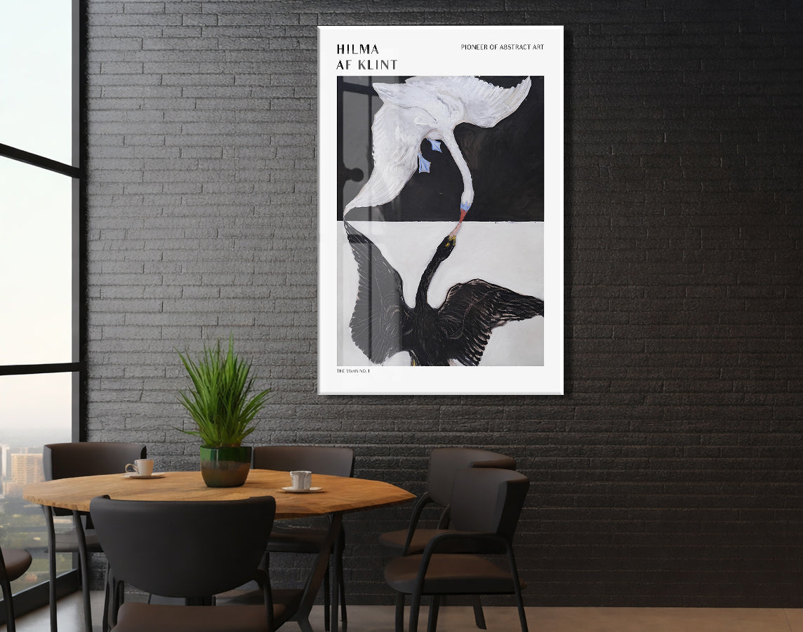 Hilma af Klint The Swan Cam Tablo | Modern Soyut Sanat Duvar Dekoru - Peony163