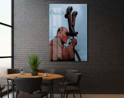 Payidar Atatürk Cam Tablo – İleri Görüş ve Stratejik Liderliği Yansıtan 4 mm Temperli Cam Duvar Dekoru-PeonyAta1012