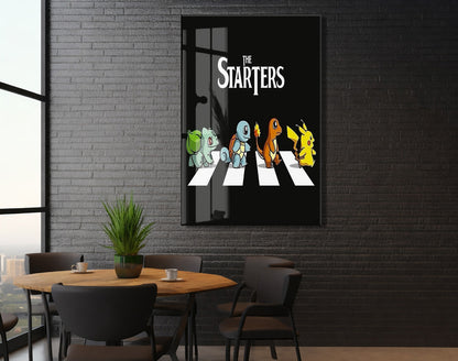 Pokemon The Starters Cam Tablo – Gamer ve Genç Odası Dekoru - Peony099