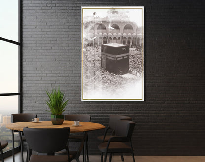 Kabe İslami Cam Tablo- PeonyDini058