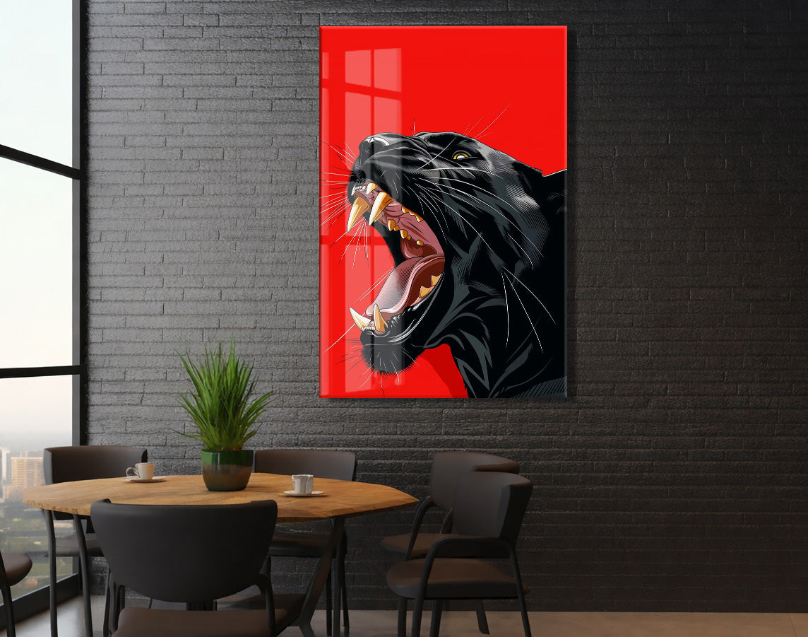 Black Panther Close-Up – Modern Pop Art Cam Tablo- Peony141