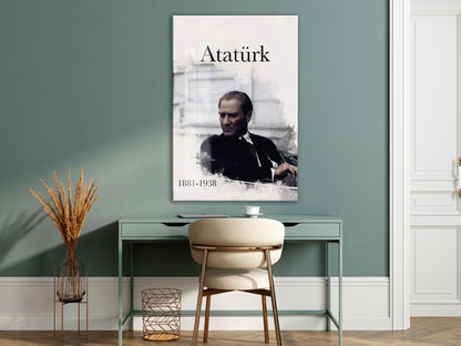 Mustafa Kemal Atatürk  | Modern Cam Tablo-PeonyAta095