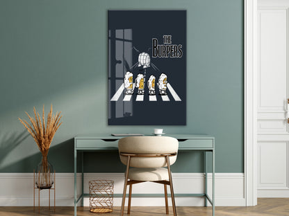 The Burpers Mizahi Duvar Tablosu – Bira Temalı Yaya Geçidi Parodi Tasarım- Peony105