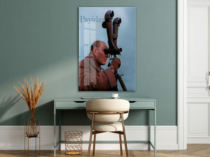 Payidar Atatürk Cam Tablo – İleri Görüş ve Stratejik Liderliği Yansıtan 4 mm Temperli Cam Duvar Dekoru-PeonyAta1012